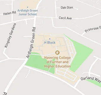 map for Havering College of Further and Higher Education