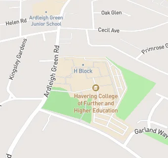 map for NCC @ New City College Ardleigh Green Campus