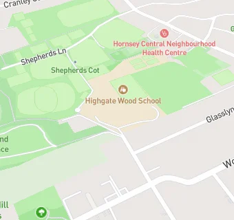 map for Highgate Wood Secondary School