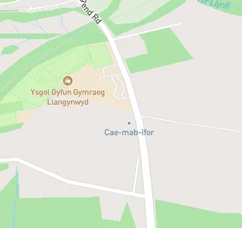 map for Ysgol Gyfyn Gymraeg Llangynwyd Canteen