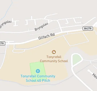 map for Tonyrefail Community School