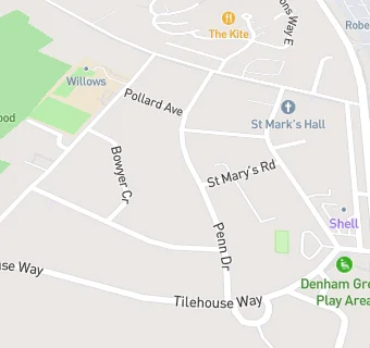 map for Denham Green Food and Wine