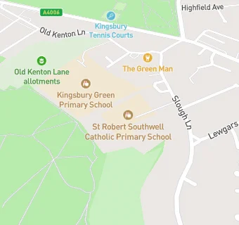 map for St Robert Southwell Catholic Primary School