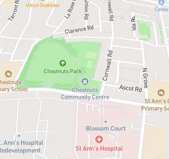 map for Chestnut Community Centre