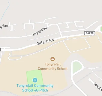 map for Tonyrefail Comprehensive School