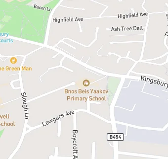 map for Bnos Beis Yaakov Primary School