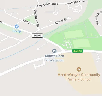 map for Hendreforgan Primary School