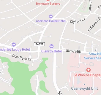 map for Stow Hill Service Station