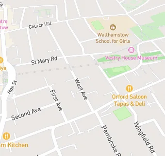 map for Walthamstow Village Montessori Nursery