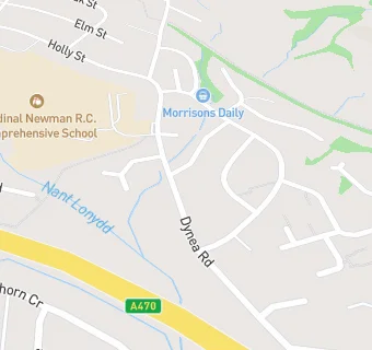 map for Cardinal Newman RC Comprehensive