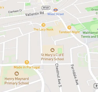 map for Edwards & Ward at St Mary Primary School