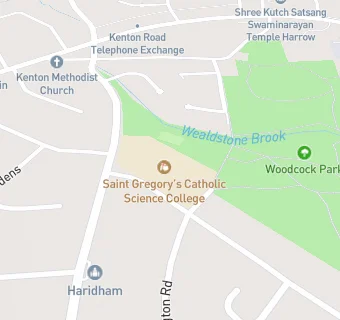 map for St Gregory's Catholic Science College