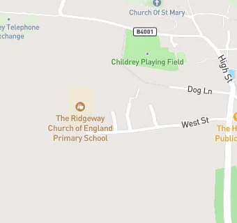 map for The Ridgeway Church of England (C) Primary School