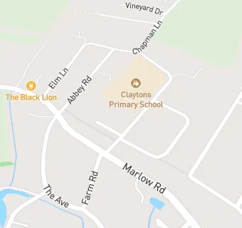 map for Claytons Primary School