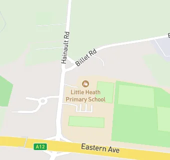 map for Little Heath School