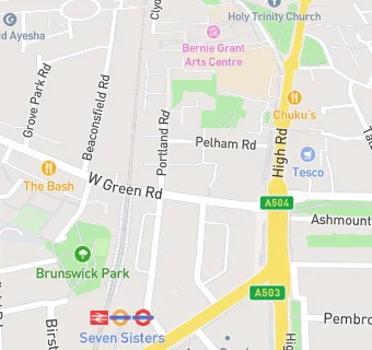 map for TottenhamTown Bakery