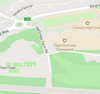 map for Ysgol Gymraeg Casnewydd