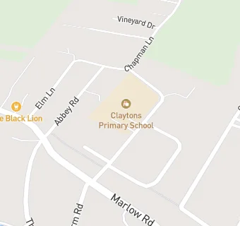 map for Claytons Primary School