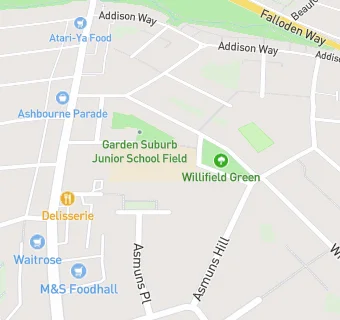 map for Garden Suburb Junior School