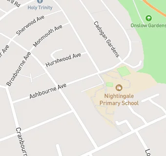 map for Nightingale Primary School