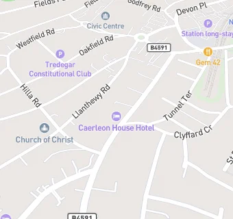 map for Caerleon House Hotel