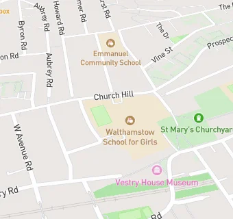 map for Walthamstow School for Girls