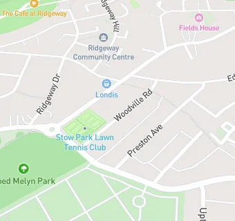 map for Stow Park Lawn Tennis Club