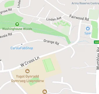 map for YGG Llwynderw