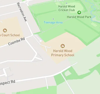 map for HES @ Harold Wood Primary School