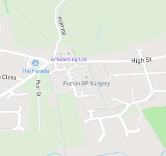 map for Purton Medical Practice