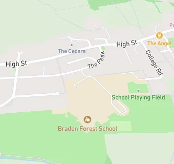 map for Bradon Forest School