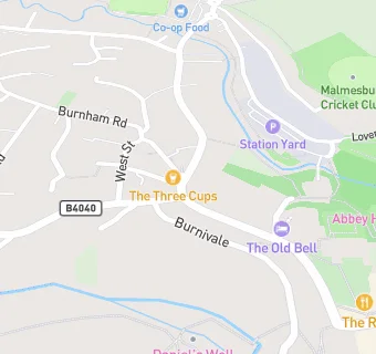 map for Malmesbury Pizza & Kebab House