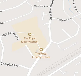 map for The Royal Liberty School