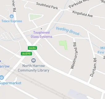 map for The North Harrow Nursery