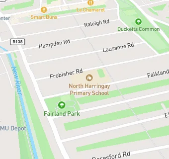 map for North Harringay Primary School