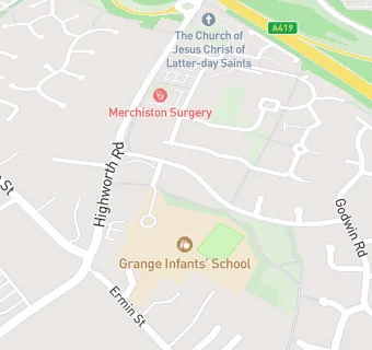 map for Grange Infants School (Cater Link Ltd)