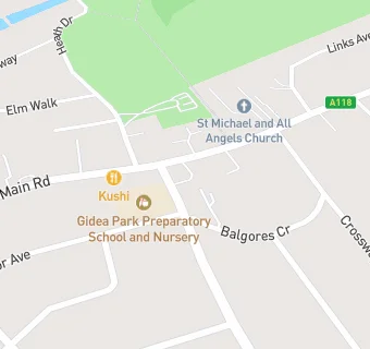 map for Gidea Park College