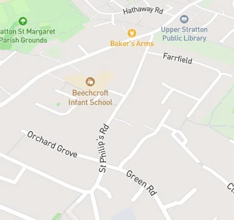 map for Stratton St Margaret Royal British Legion Club