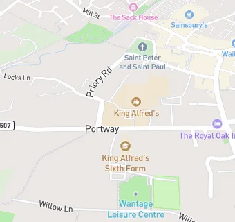 map for King Alfred's (A Specialist Sports College)