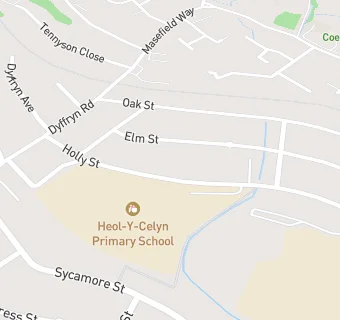 map for Heol Y Celyn Primary School