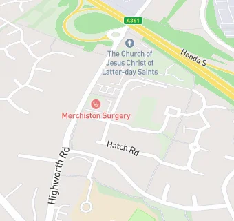 map for Merchiston Surgery