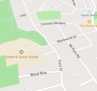 map for Coteford Junior School holiday club