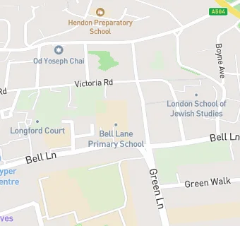 map for Bell Lane Primary School