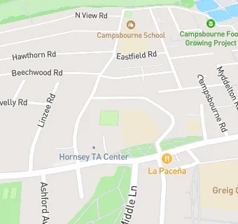 map for Hornsey Bowling Club