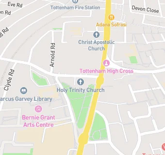 map for Holy Trinity Tottenham Foodbank