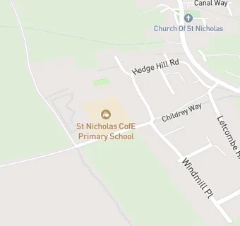 map for St Nicholas CofE Primary School