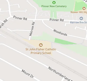 map for St John Fisher Catholic Primary School