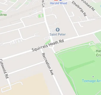 map for Harold Wood Sports Association