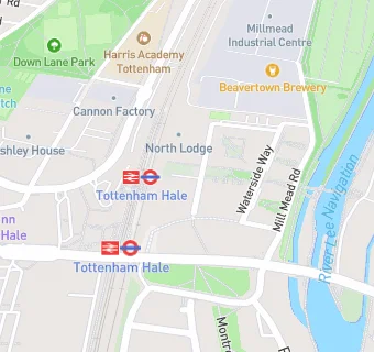 map for Tottenham Hale Medical Practice