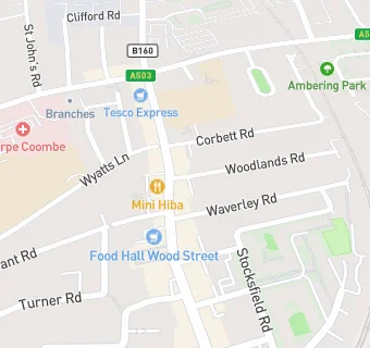 map for Wood Street Cafe